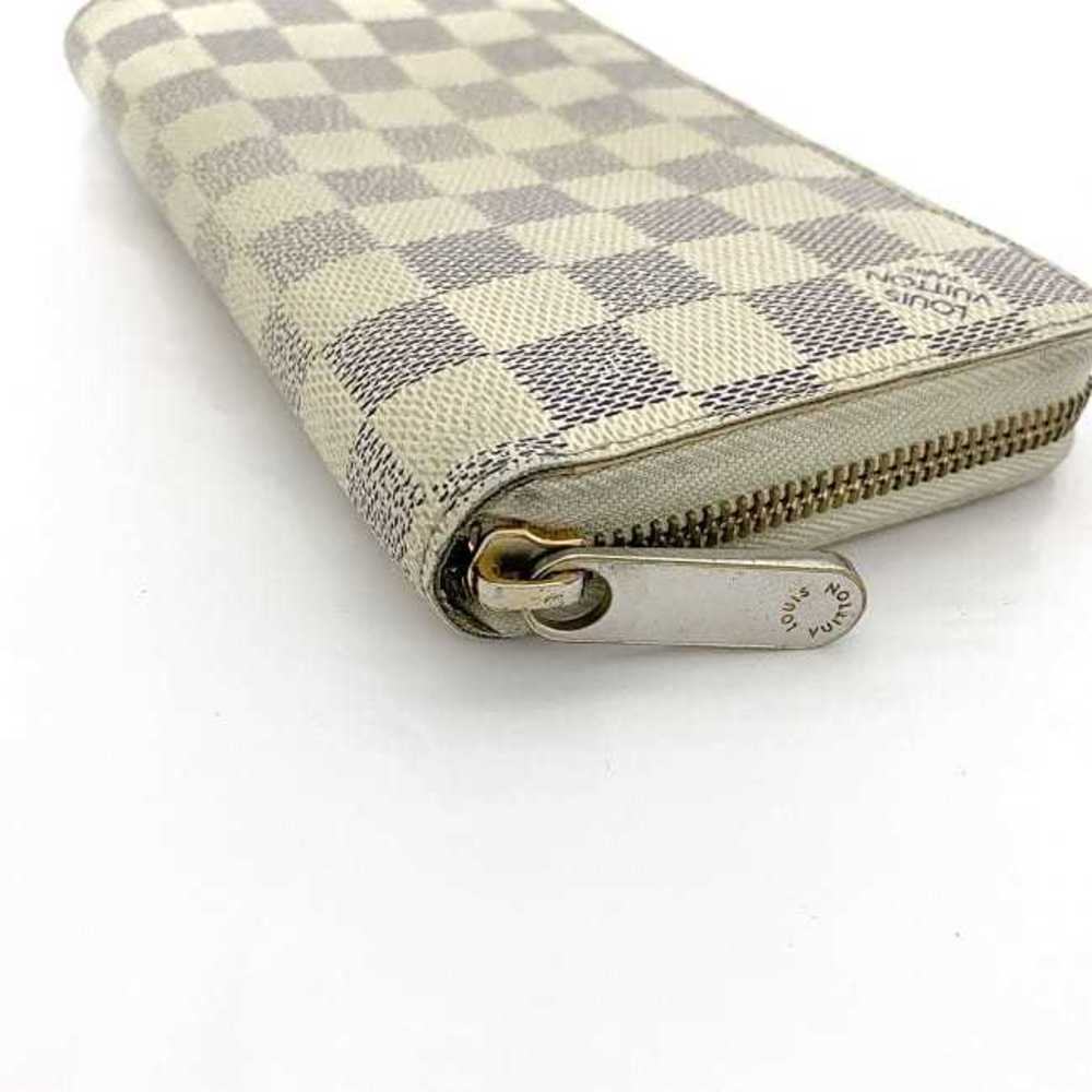 Louis Vuitton Long Wallet Zippy White Gray Damier Azur N60019