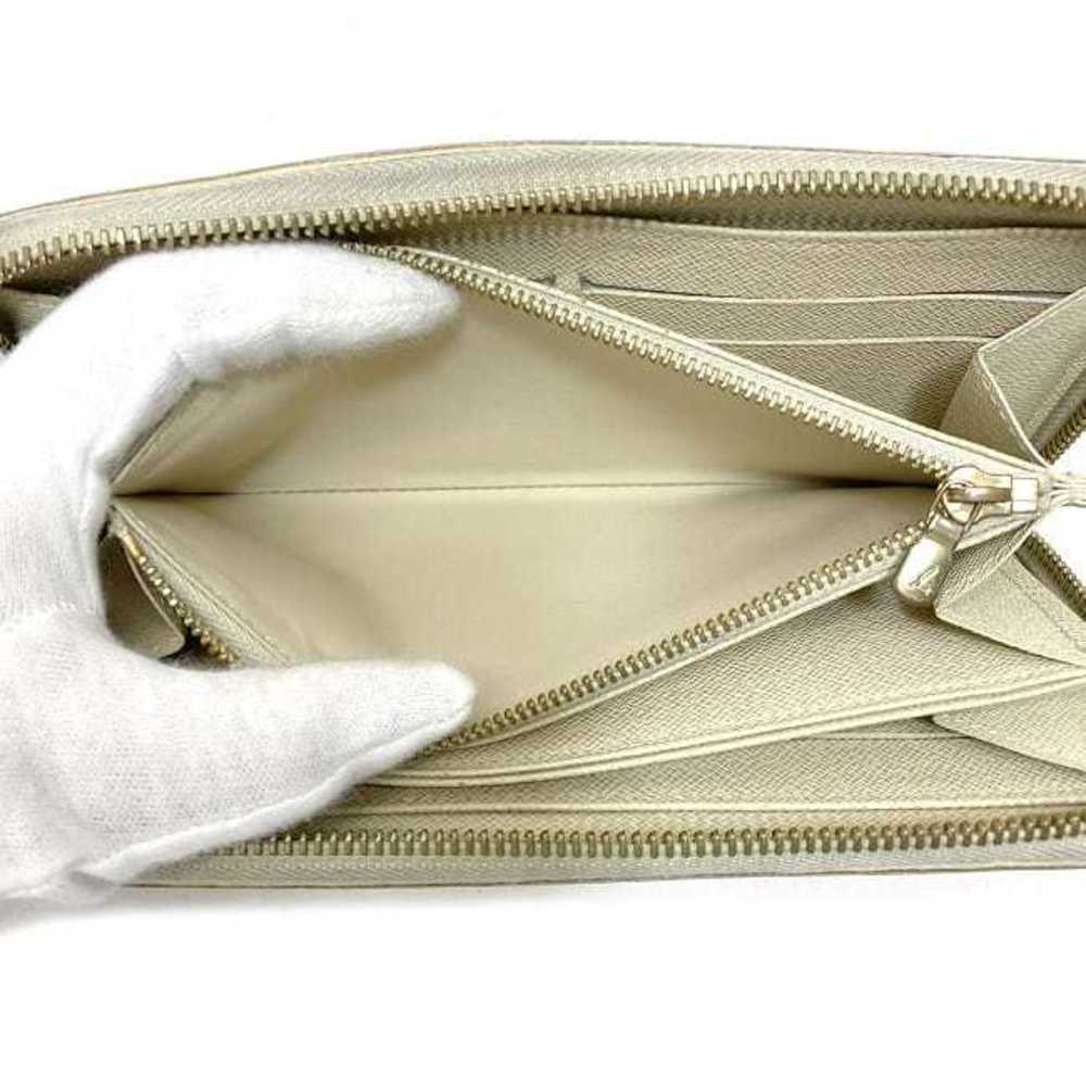 LOUIS VUITTON purse N60019 white LV Damier Azur Zippy wallet from