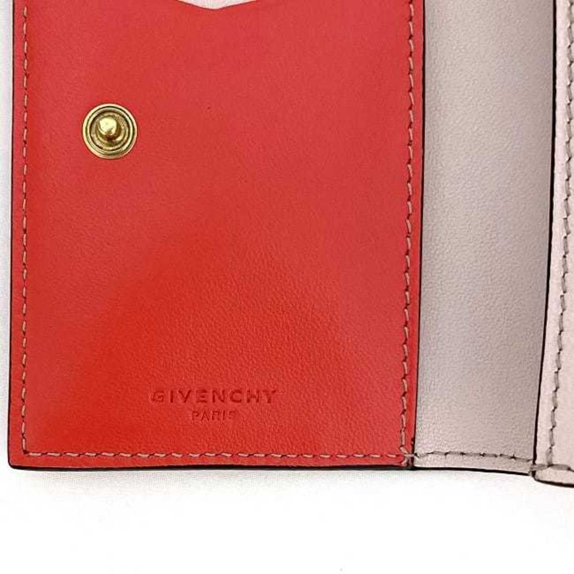 Givenchy card case red BB608YB0CC 623 business holder leather GIVENCHY quilted flap ladies