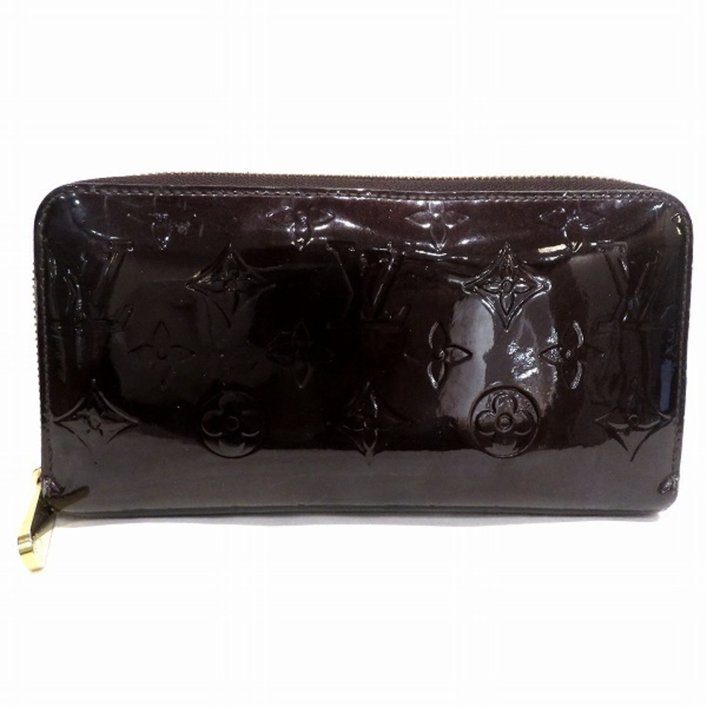 Louis Vuitton Monogram Vernis Zippy Wallet Long Wallet Woman Amarante M93522