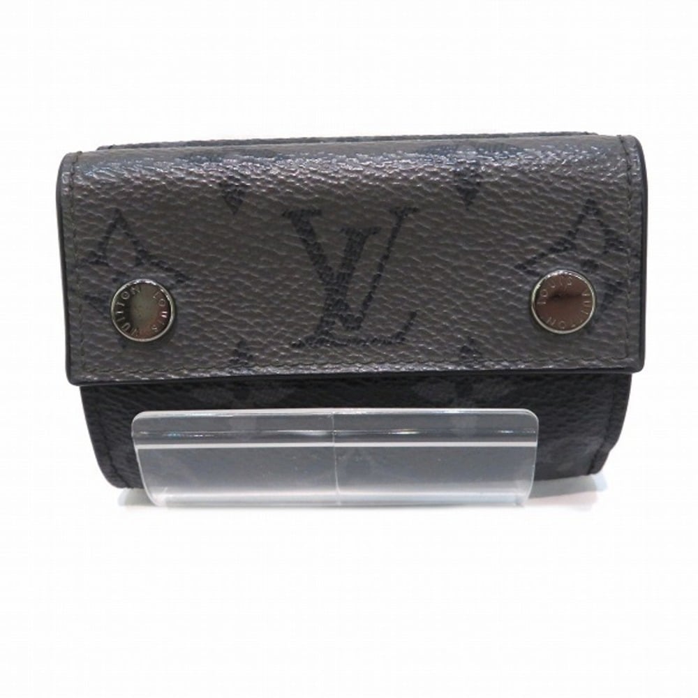 Louis Vuitton Monogram Eclipse Discovery compact wallet M45417