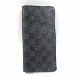 Louis Vuitton Damier Portefeuille Brazza N63212 long wallet bi-fold men's