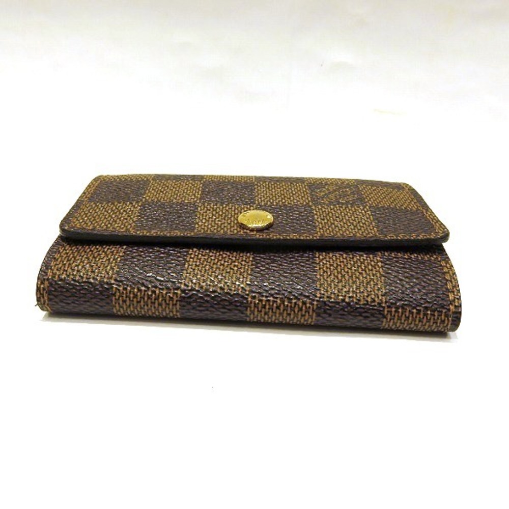 Louis Vuitton 6 Key Holder Damier Ebene Canvas Key ring N62630