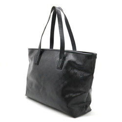 GUCCI Gucci GG Imprime Tote Bag Shoulder PVC Leather Black 211137