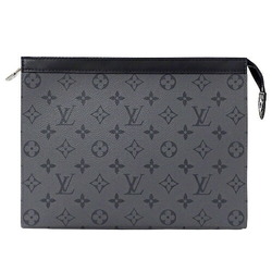 Louis Vuitton Monogram Eclipse Reverse Pochette Voyage MM Pouch Clutch Bag