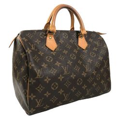 Brown Louis Vuitton Monogram Speedy 30 Boston Bag