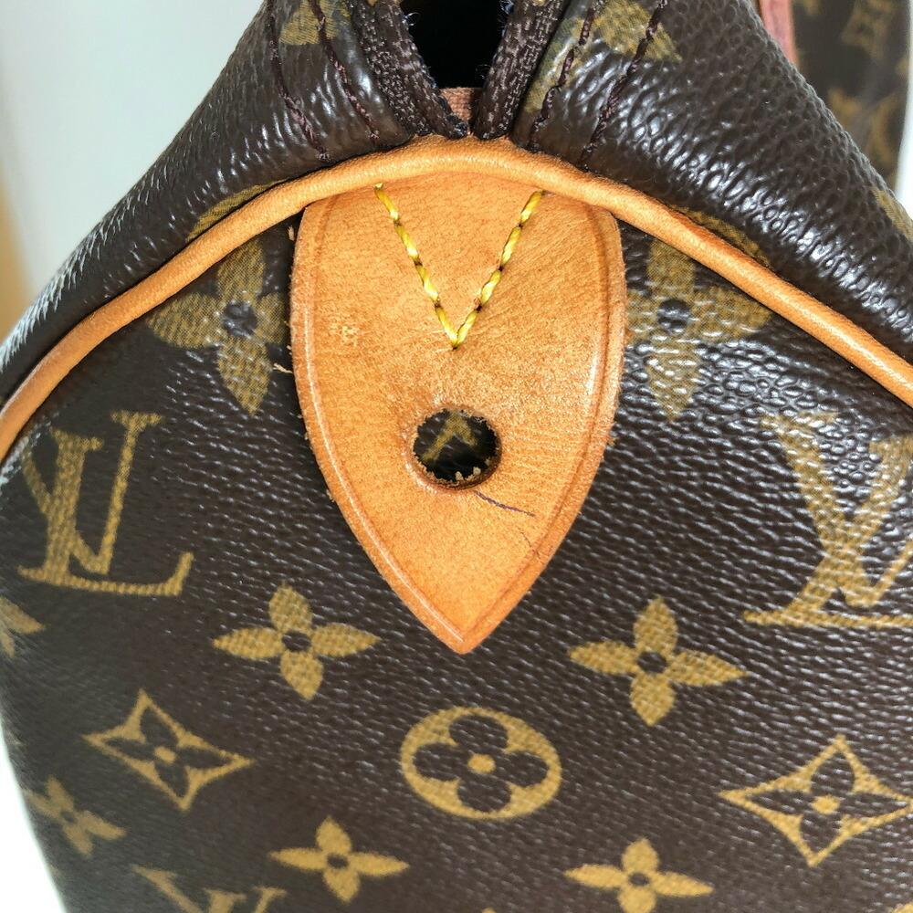 Louis Vuitton Boston Bag Monogram Speedy 30 Hand M41526 Canvas Brown  Women's LOUIS VUITTON