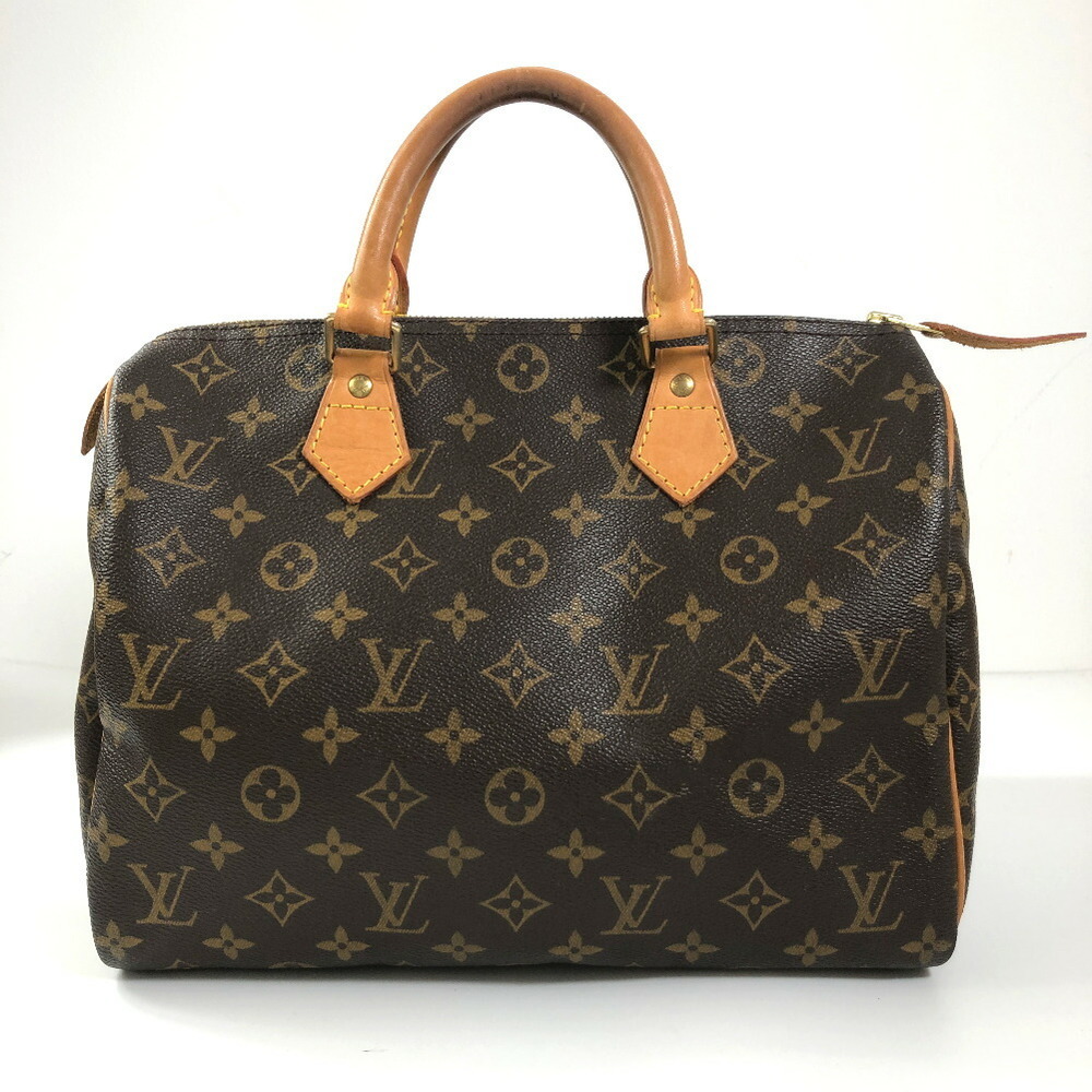 Louis Vuitton Speedy 30 Handbag Monogram Browns Leather M41526