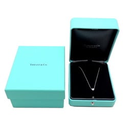 Tiffany Visor Yard Diamond Women's Necklace Pt950 Platinum