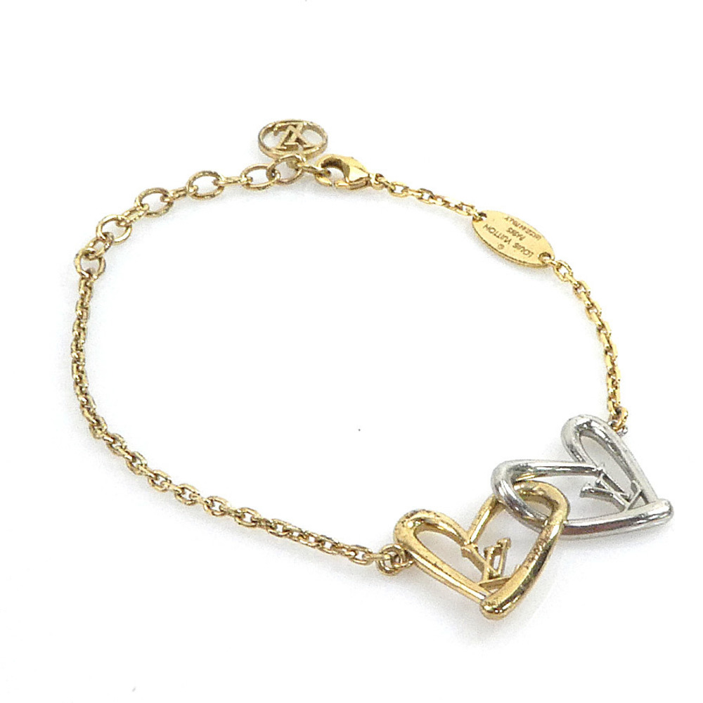 Louis Vuitton Brasserie Heart Fallen Love Bracelet Gold Silver M00466 F/S