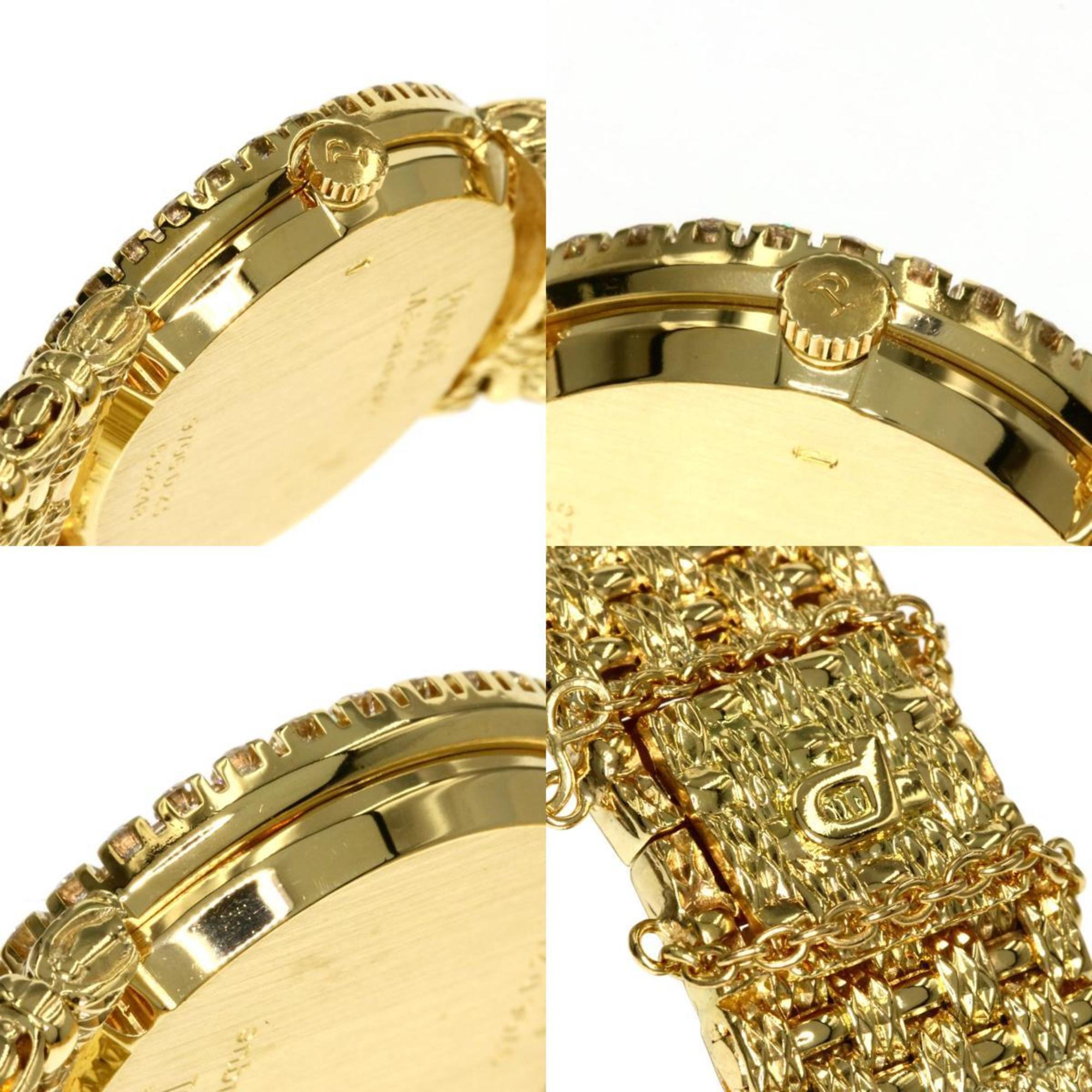 Piaget 9706D23 Tradition Shell Diamond Watch K18 Yellow Gold K18YG Women's PIAGET