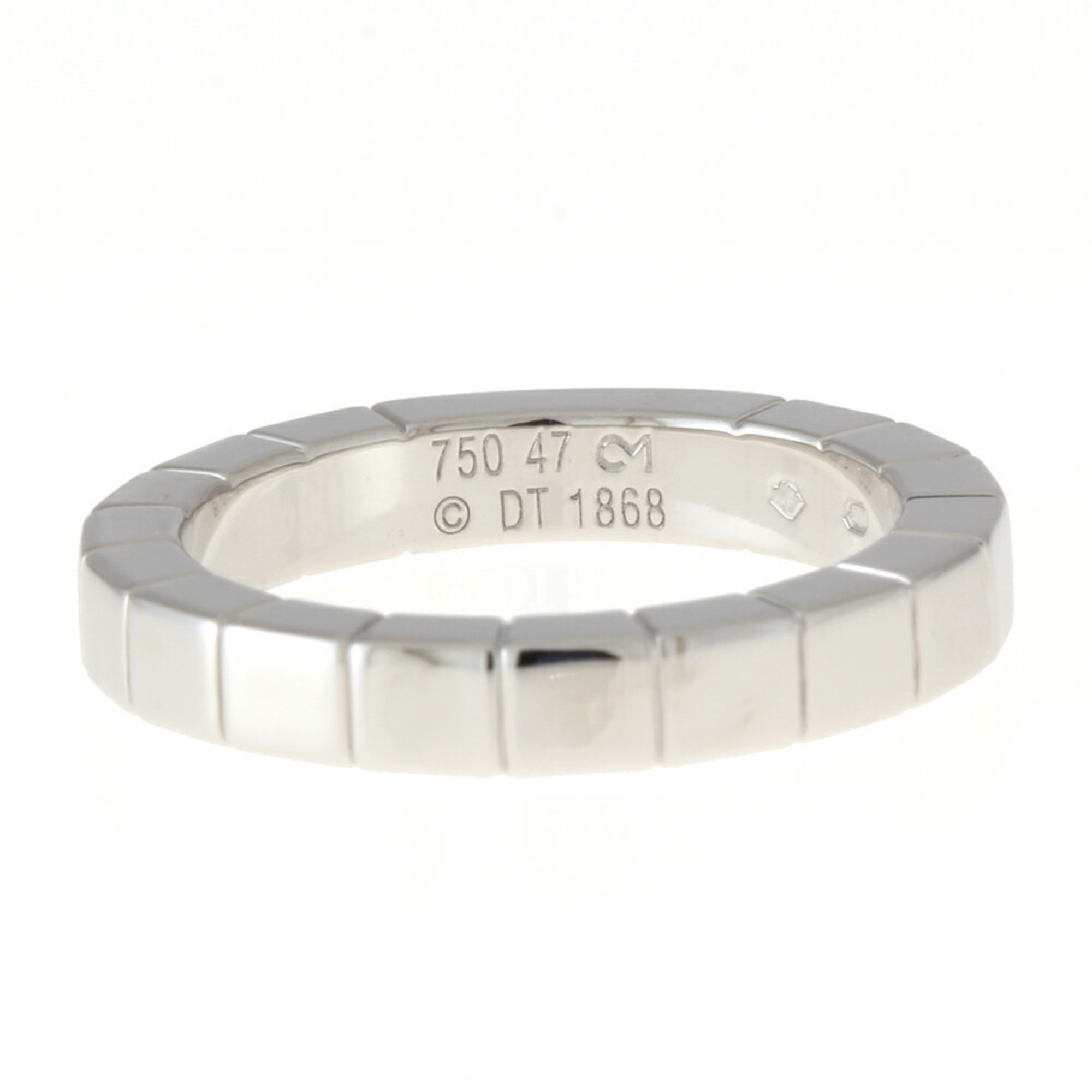 Cartier CARTIER Laniere Ring No. 7 #47 18K K18 White Gold Women's