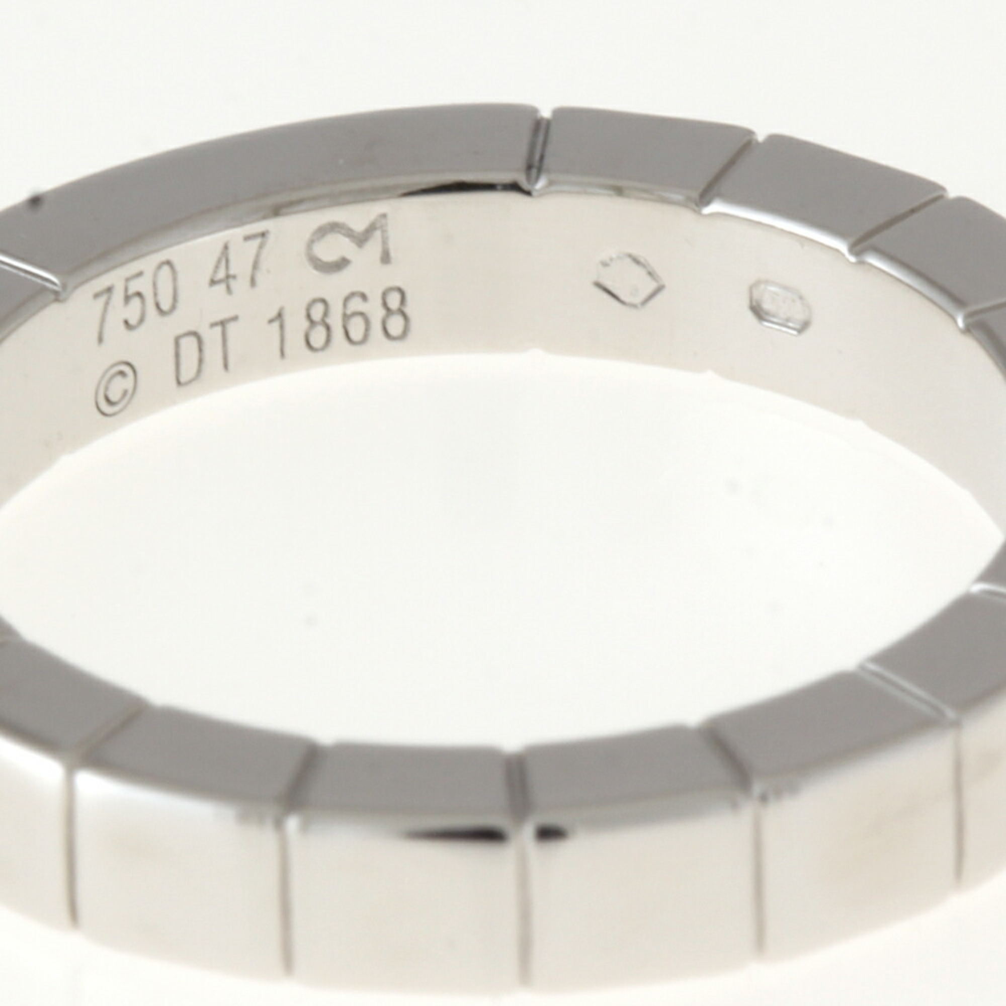 Cartier CARTIER Laniere Ring No. 7 #47 18K K18 White Gold Women's