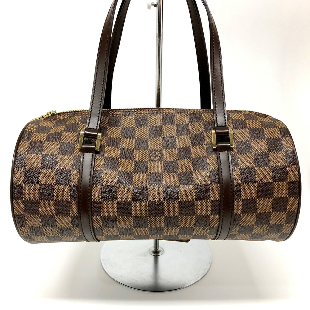 LOUIS VUITTON Louis Vuitton Papillon 30 N51303 Damier Brown Gold Metal  Fittings Handbag with Pouch Women's Ladies