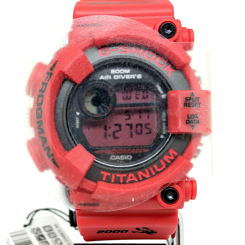 CASIO G-SHOCK G-Shock Casio Watch DW-8200NT2-4JR Frogman FROGMAN 2000  Reprint No Serial Master of G AD Special Model Red LCD Diving Frog | eLADY 