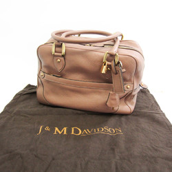 J&M Davidson MIA Women's Leather Tote Bag Pink Beige