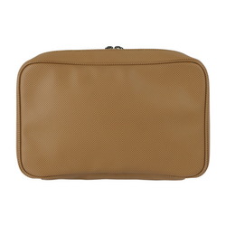 BOTTEGA VENETA Bottega Veneta second bag 130428 PVC light brown round zipper clutch pouch
