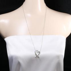 Tiffany loving heart silver necklace total weight about 7.3g 62cm jewelry
