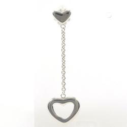 Tiffany heart ring drop silver earrings (one ear) total weight about 1.9g jewelry
