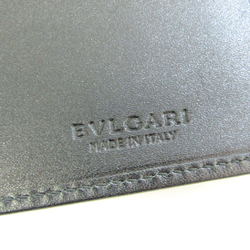 Bvlgari Weekend 32582 Women,Men PVC,Leather Long Bill Wallet (bi-fold) Black,Gray