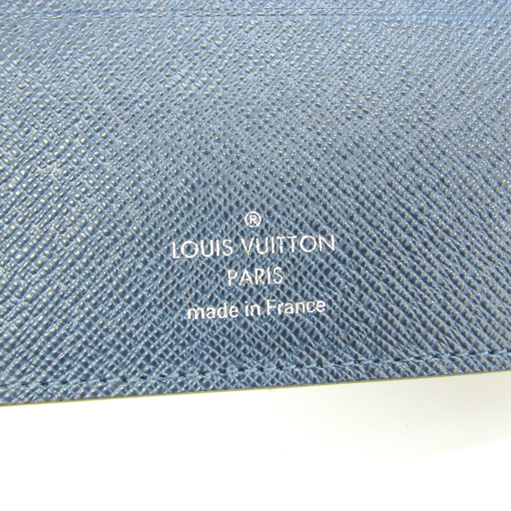 LOUIS VUITTON Taiga Multiple Wallet Bleu Marine 602135
