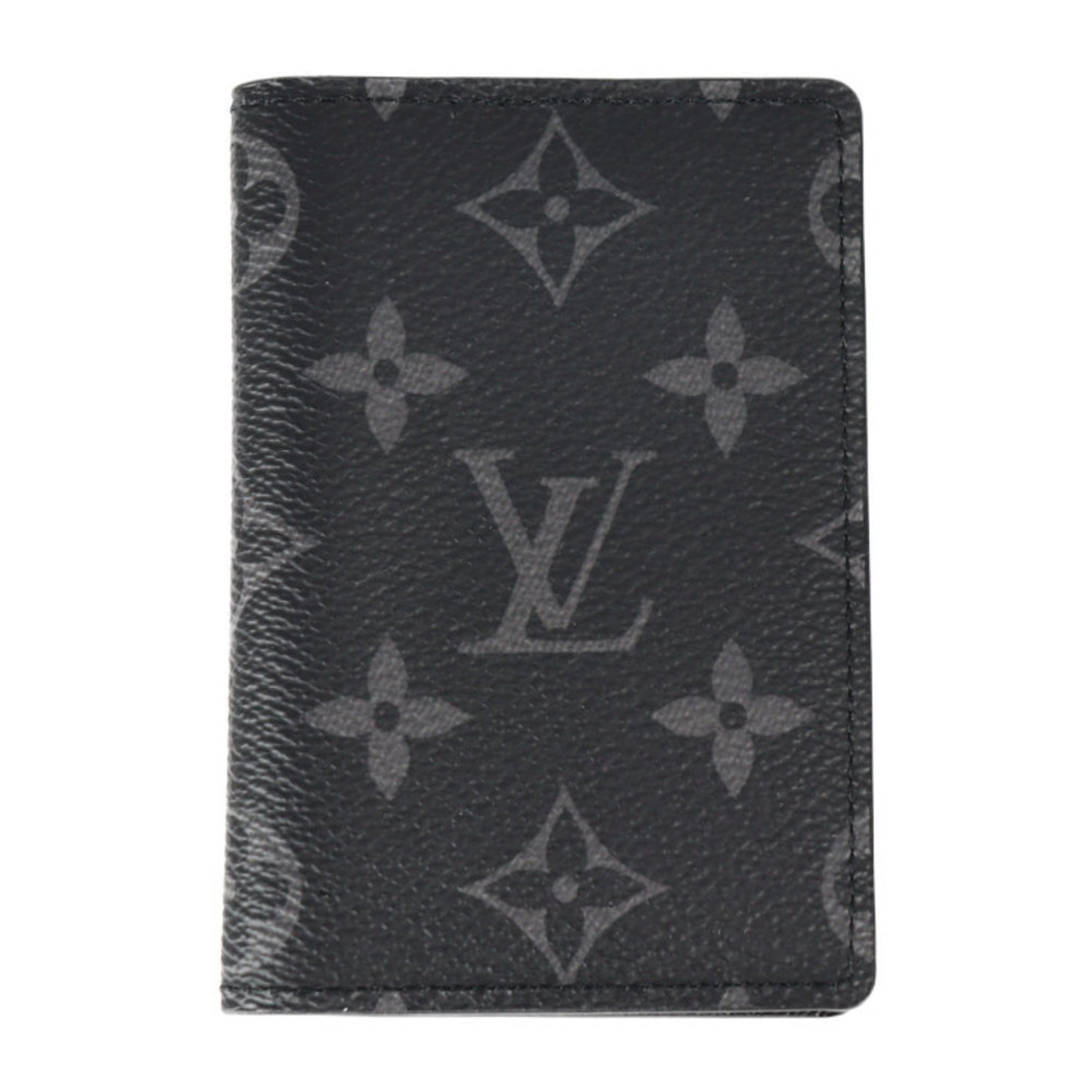 LOUIS VUITTON Louis Vuitton Organizer de Poche Card Case M61696 Monogram  Eclipse Leather Black Gray Bifold Business Holder Viton | eLADY Globazone