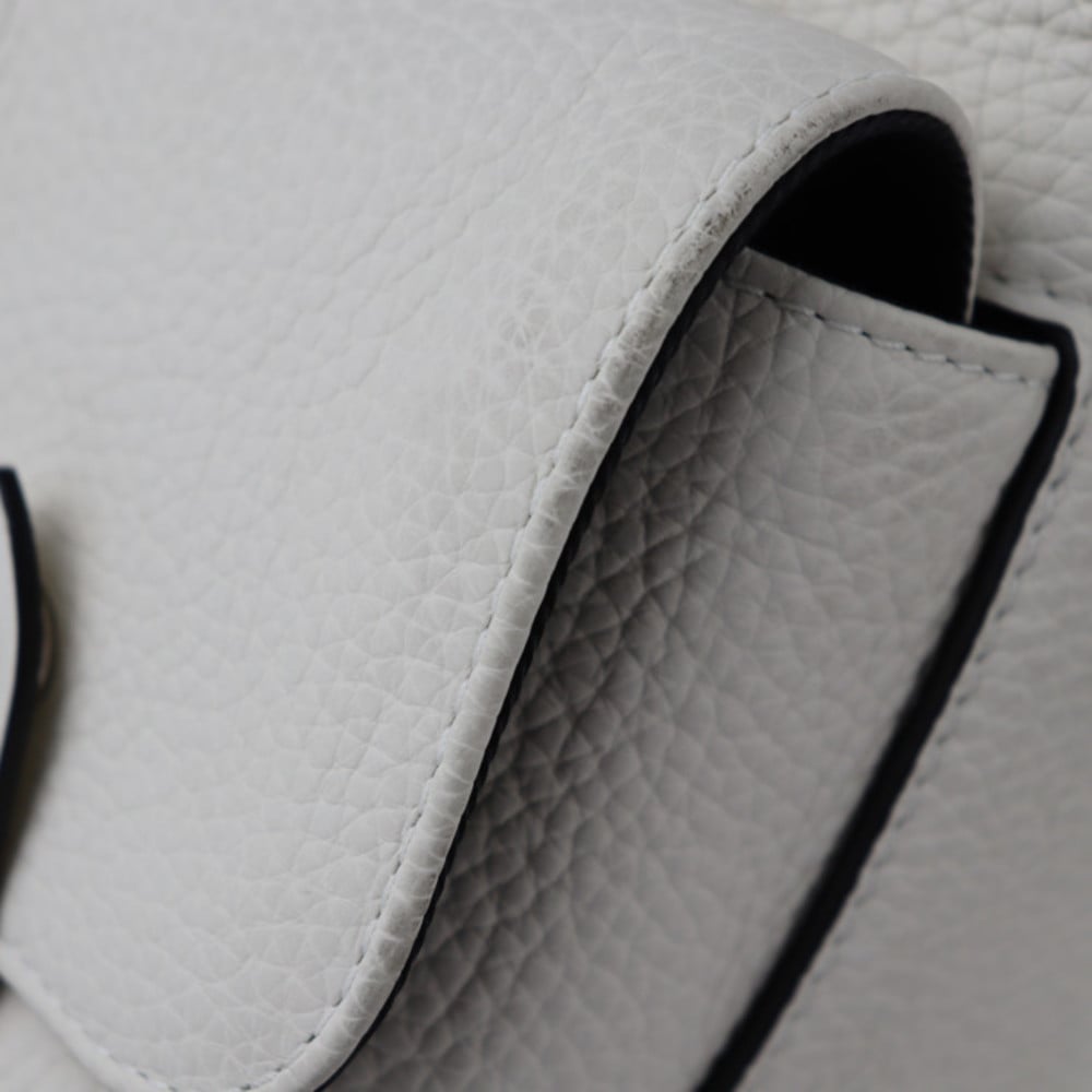 LOUIS VUITTON Louis Vuitton Christopher XS Shoulder Bag M58493 Taurillon  Leather Ivory Black Body
