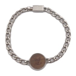 LOUIS VUITTON Louis Vuitton LV horn breath bracelet M00045 metal silver  brown system chain