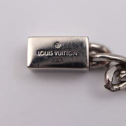 LOUIS VUITTON Louis Vuitton LV horn breath bracelet M00045 metal silver brown system chain