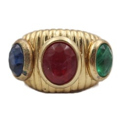 Christian Dior ring, ring metal color stone gold