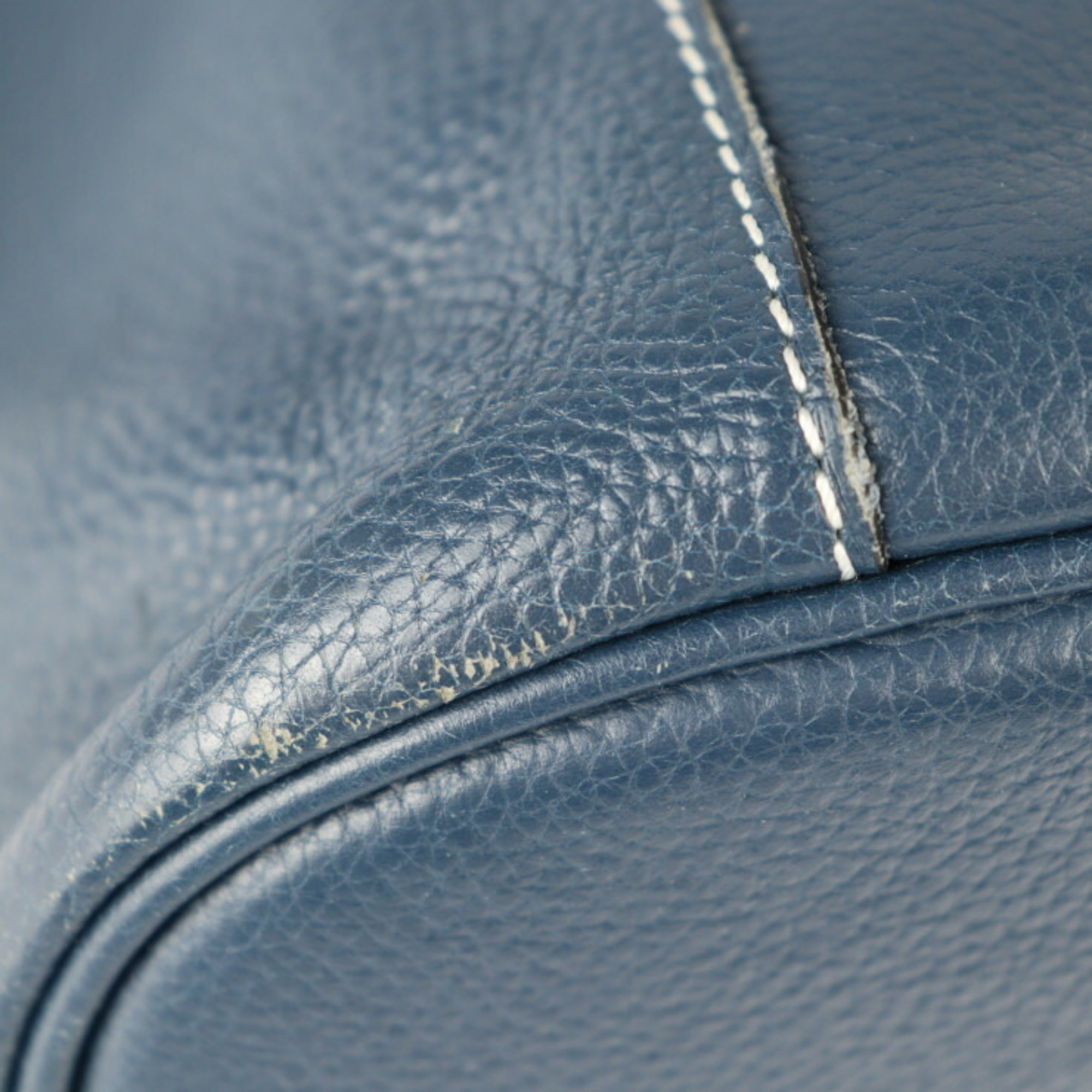 HERMES Hermes Good News GM Shoulder Bag Taurillon Clemence Bleu de Plus Silver Metal Fittings □L Engraved