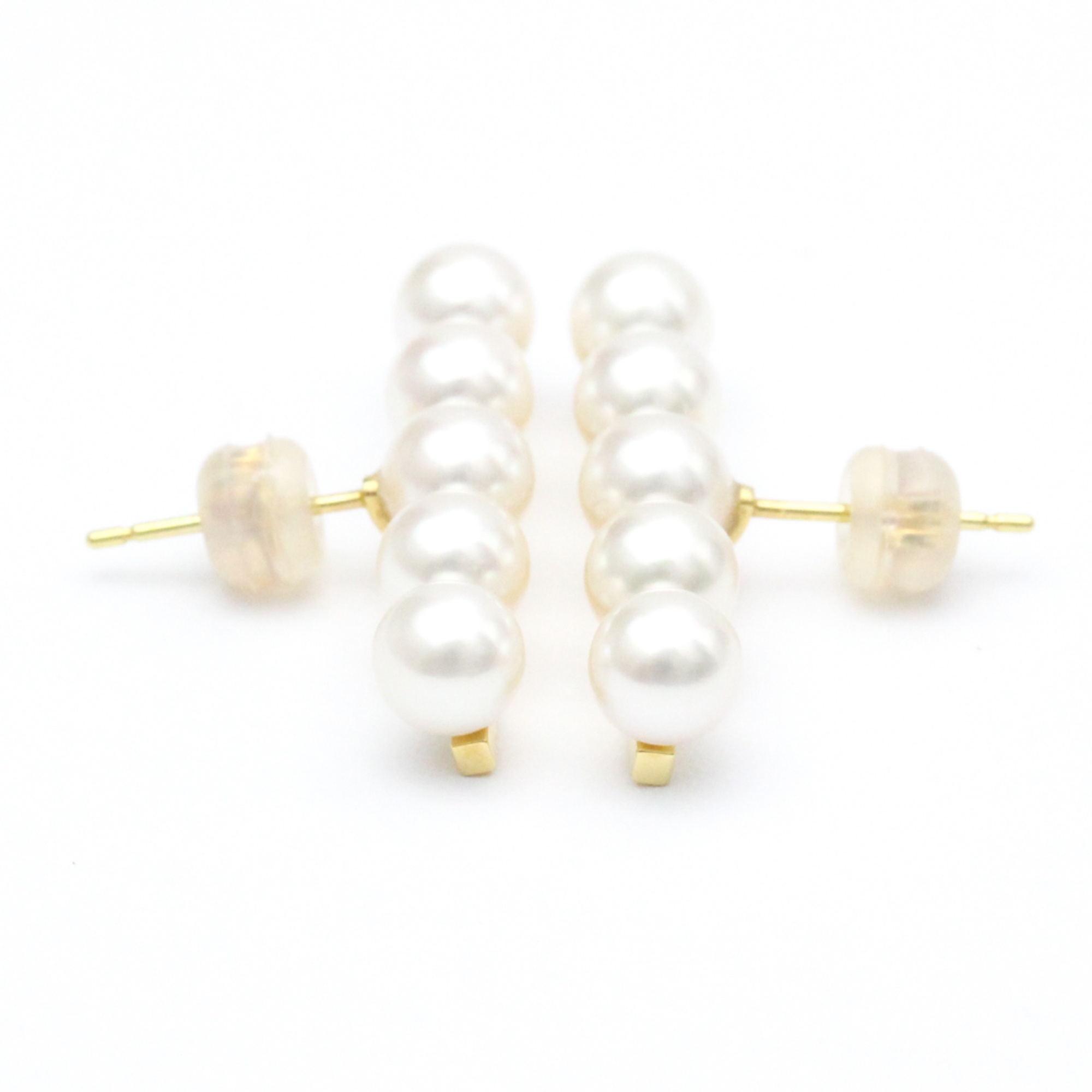 Tasaki Balance Plus E-3842 Pearl Yellow Gold (18K) Stud Earrings Gold