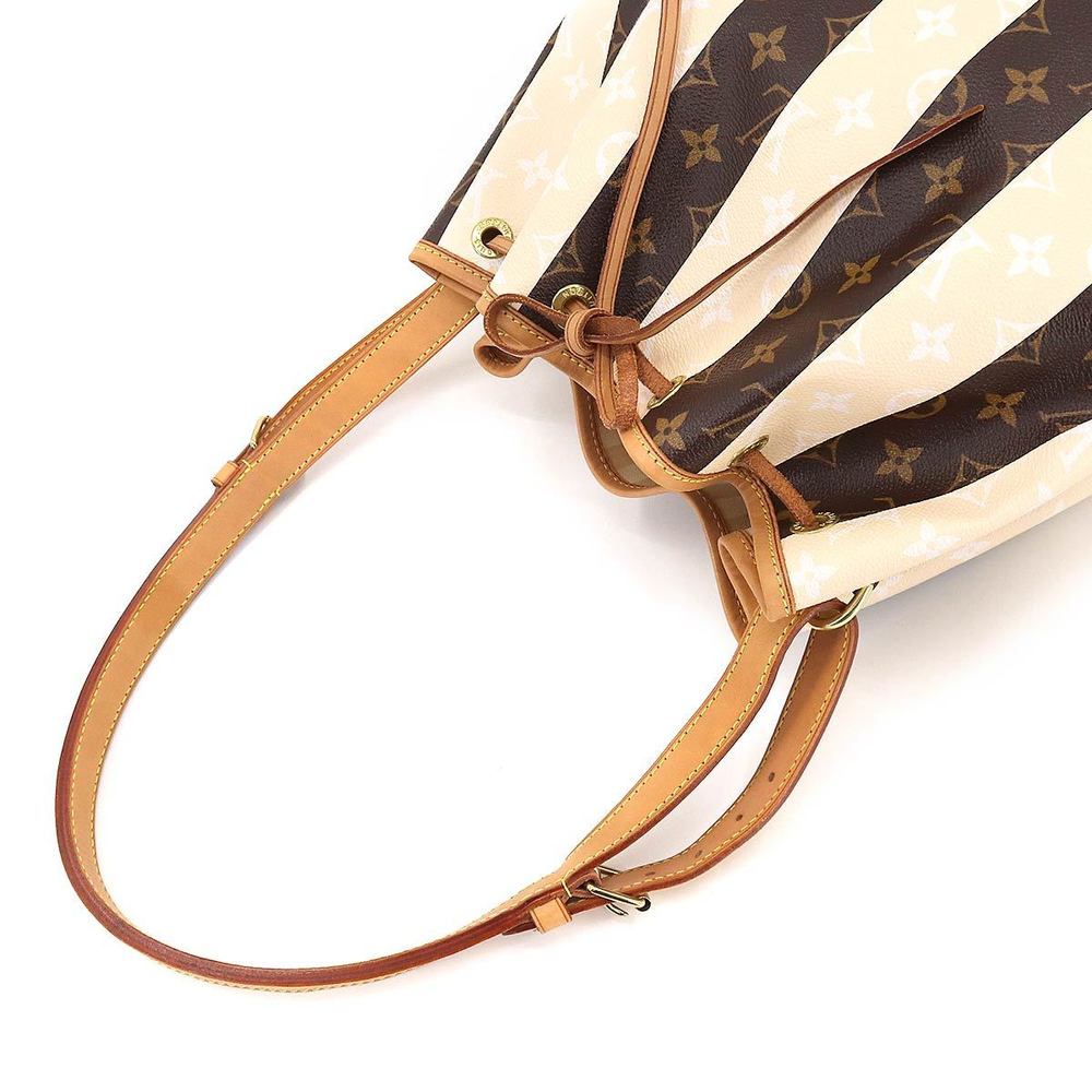 Louis Vuitton LOUIS VUITTON Monogram Rayure Petit Noe Shoulder Bag M40564  Gold Hardware Rayures | eLADY Globazone
