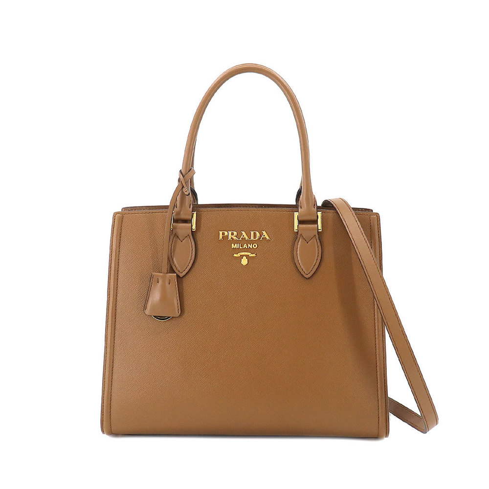 Prada 2way Leather Tote Shoulder Bag