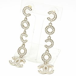 Chanel CHANEL here mark costume pearl earrings light gold metal B21PC COCO B21P swing