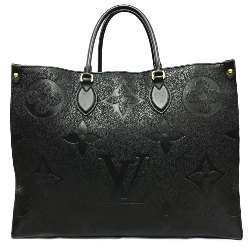 Louis Vuitton LOUIS VUITTON shoulder bag monogram amp plant on the go GM  noir unisex M44925
