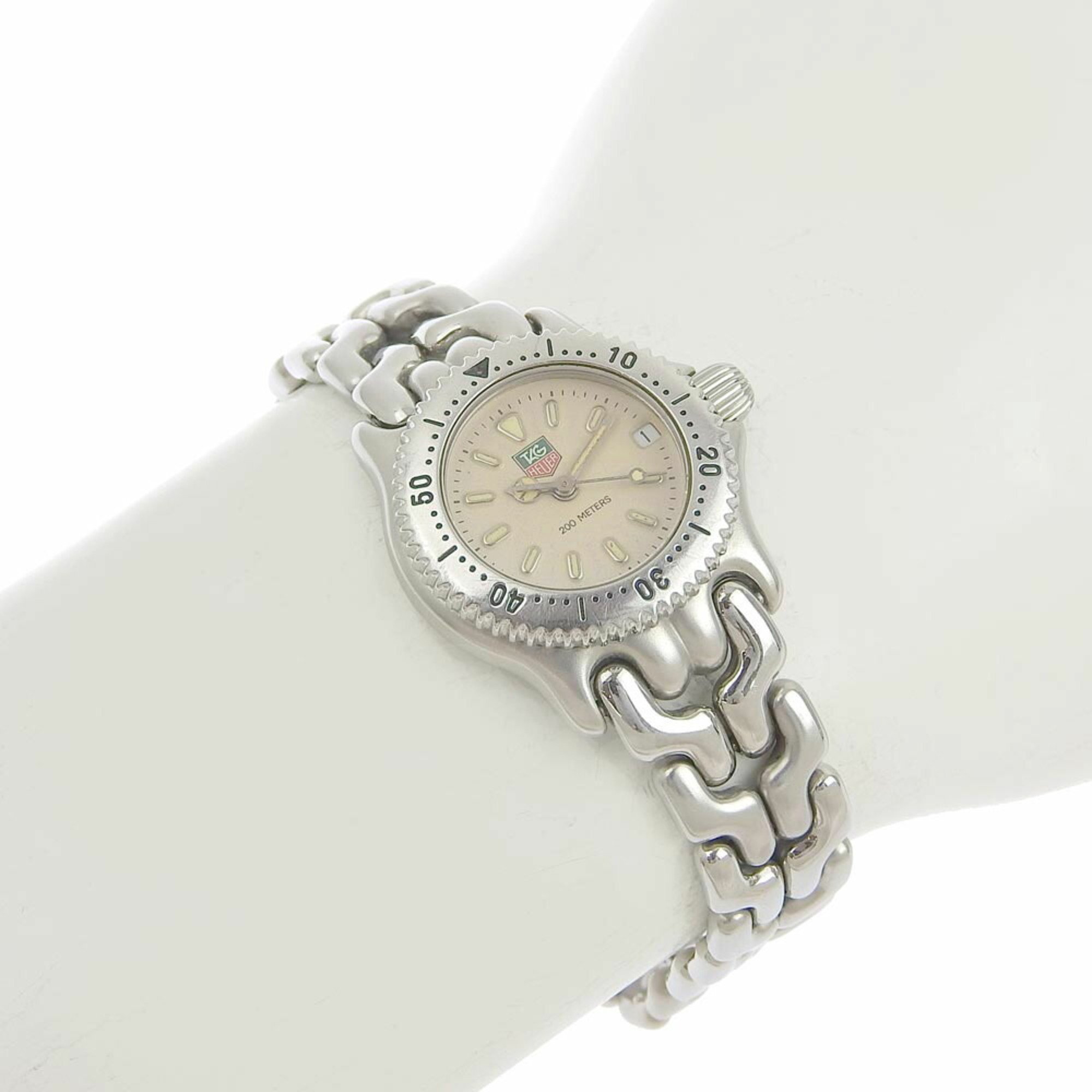 Tag Heuer TAG HEUER Cell Professional Women's Quartz Battery Watch Cream Dial S99 008M