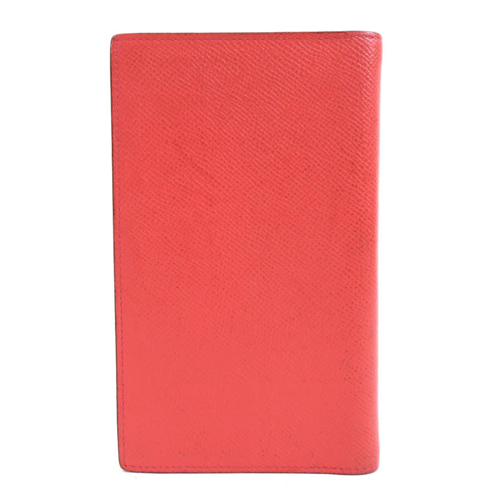 Hermes Notebook Cover Leather Pink/Red Ladies