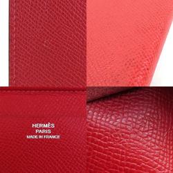 Hermes Notebook Cover Leather Pink/Red Ladies