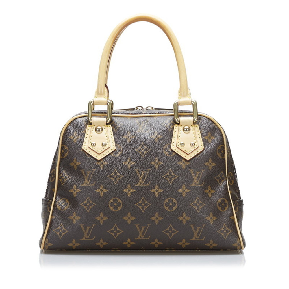 Louis Vuitton Monogram Manhattan PM Handbag M40026 Brown PVC