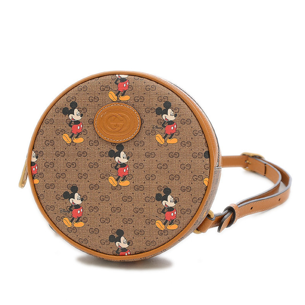 GUCCI Disney x Mini GG Supreme Round Backpack Bag Beige 603730