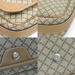 Gucci GUCCI Crossbody Shoulder Bag Diamante PVC/Leather Beige/Brown Silver Unisex 295679