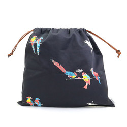 Loewe LOEWE pouch drawstring bag DRAWSTRING POUCH cotton canvas black/off-white/multicolor unisex
