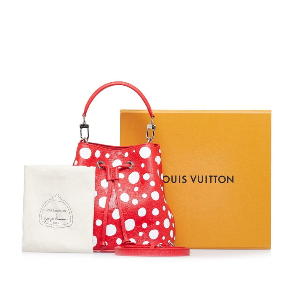 Louis Vuitton Neonoe BB x Yayoi Kusama Polka Dot Handbag Shoulder Bag  M46413 Red White Leather Women's LOUIS VUITTON