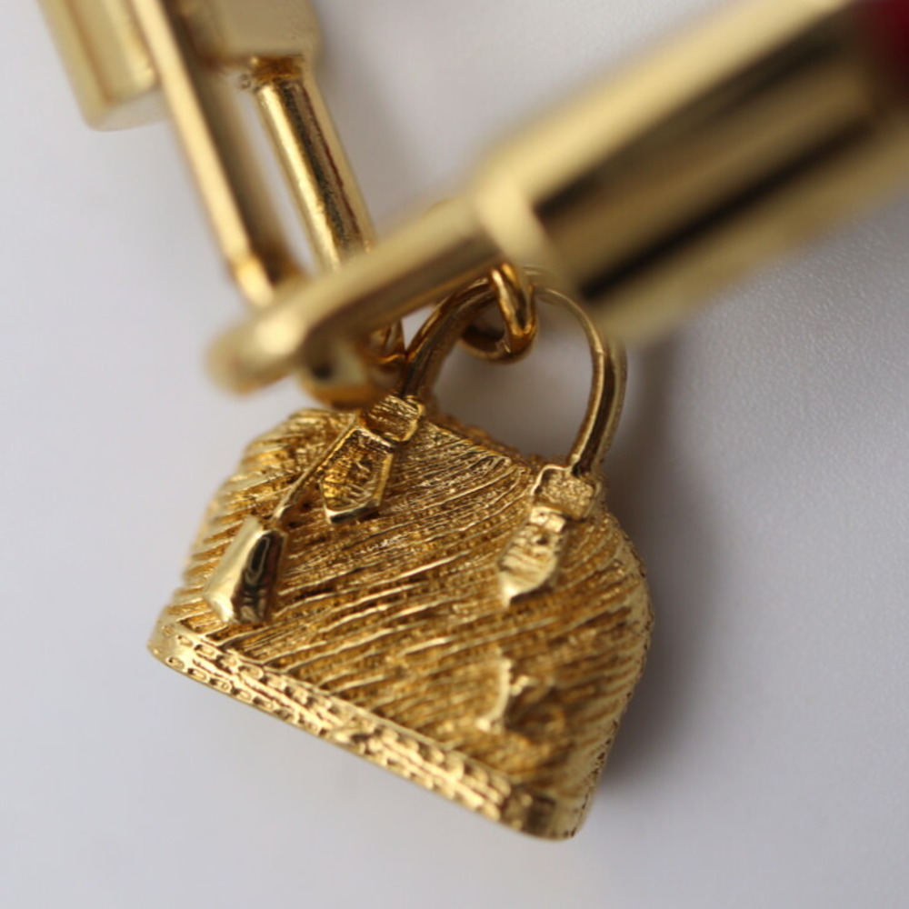 LOUIS VUITTON Louis Vuitton Brasserie Alma Bracelet M6221 Notation Size 17  Epi Leather Red Series Gold Metal Fittings Bag Motif