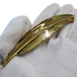 Christian Dior brooch gold leaf