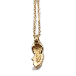 Christian Dior necklace metal rhinestone gold CD logo color stone