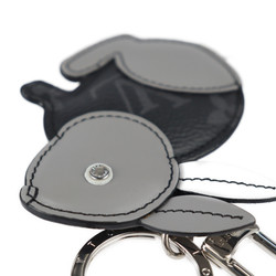 LOUIS VUITTON Louis Vuitton Portocre Animal Rabbit Keychain M63224 Monogram  Eclipse Leather Black Gray Silver Metal Fittings Key Ring Bag Charm 