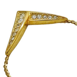 Christian Dior necklace Lady's gold rhinestone