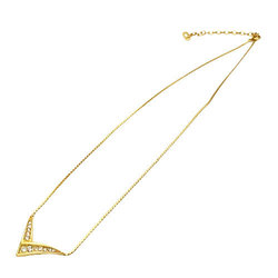 Christian Dior necklace Lady's gold rhinestone